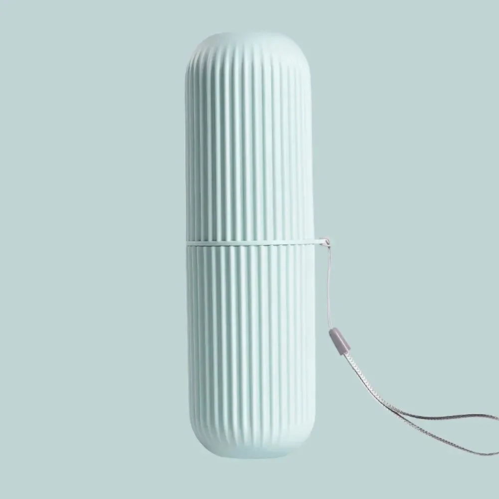 1pc Portable Toothbrush Cup Bathroom Toothpaste Holder Storage Case Box Organizer Travel Toiletries Storage Cup New Creative